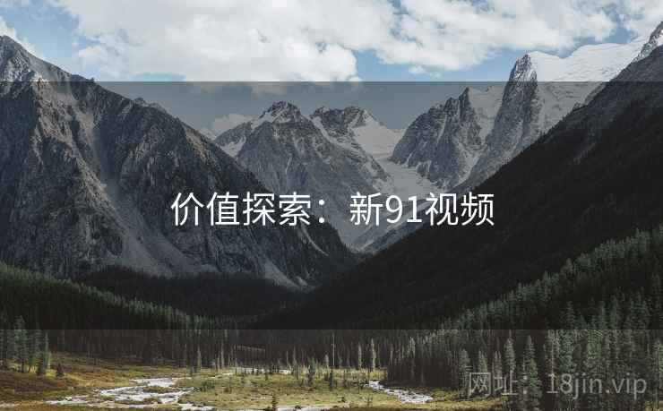 价值探索：新91视频
