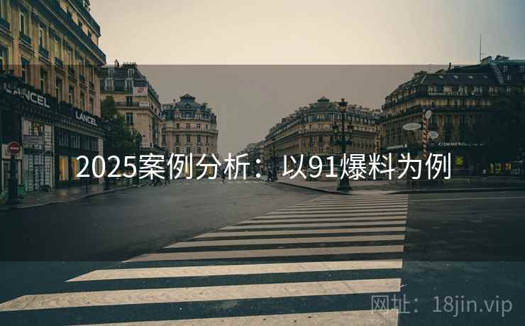 2025案例分析：以91爆料为例
