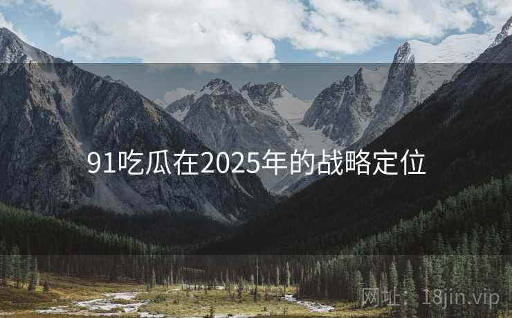 91吃瓜在2025年的战略定位