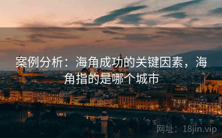 案例分析：海角成功的关键因素，海角指的是哪个城市