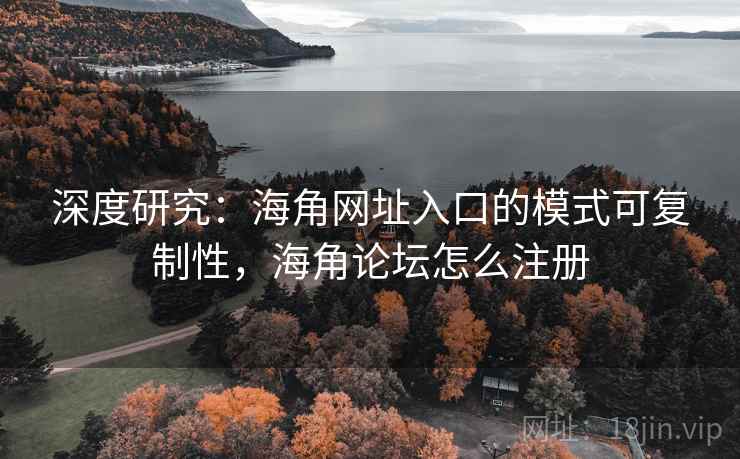 深度研究:海角网址入口的模式可复制性,海角论坛怎么注册 深度研究:海角网址入口的模式可复制性,海角论坛怎么注册