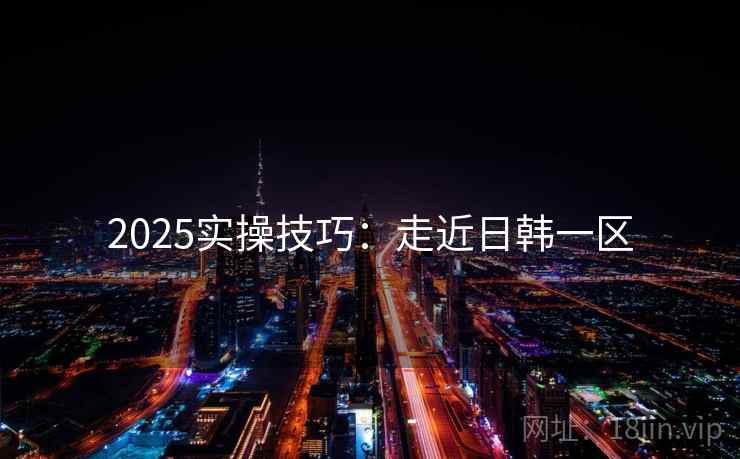 2025实操技巧：走近日韩一区
